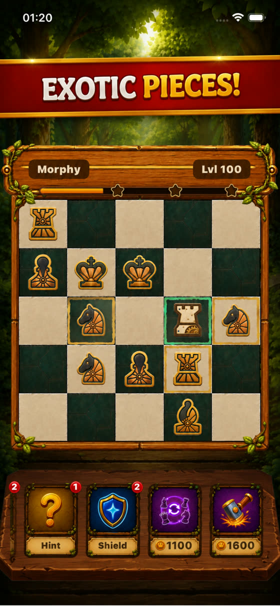 Exotic pieces that move in ways ordinary chess has no name for