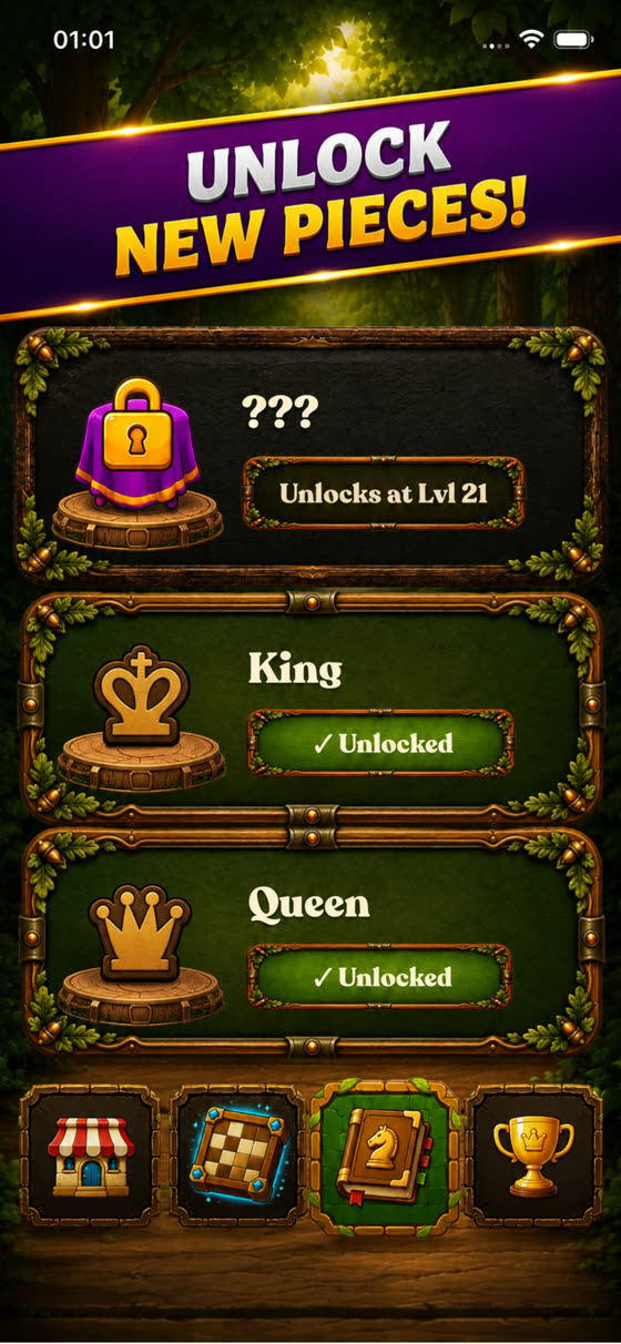Themes and boards unlocked by playing