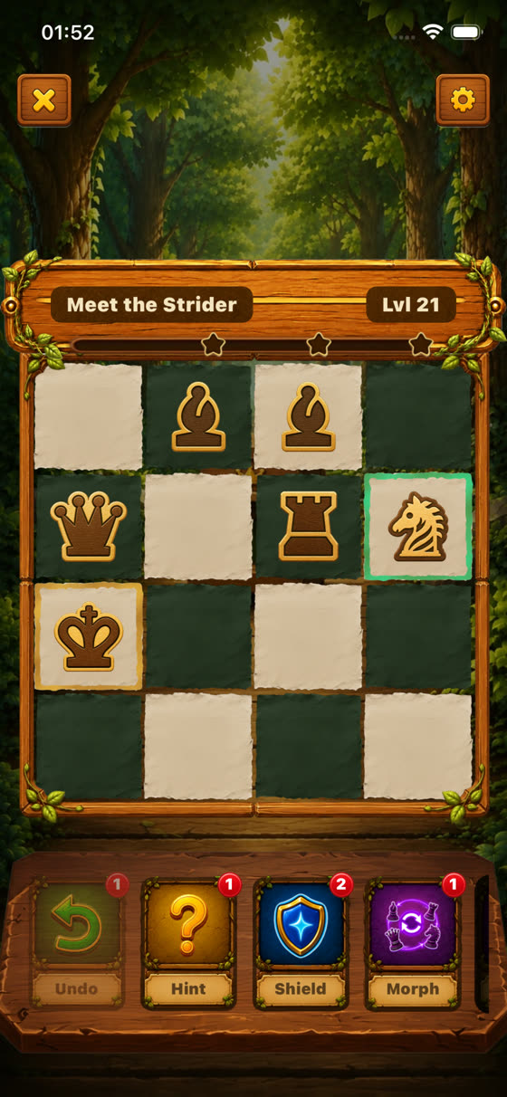 Collect stars by clearing a board without a mistake